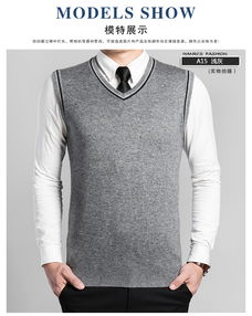 hanri s 瀚瑞直筒素色針織毛馬甲加肥加大坎肩雞心領衣服 wym a15 a32